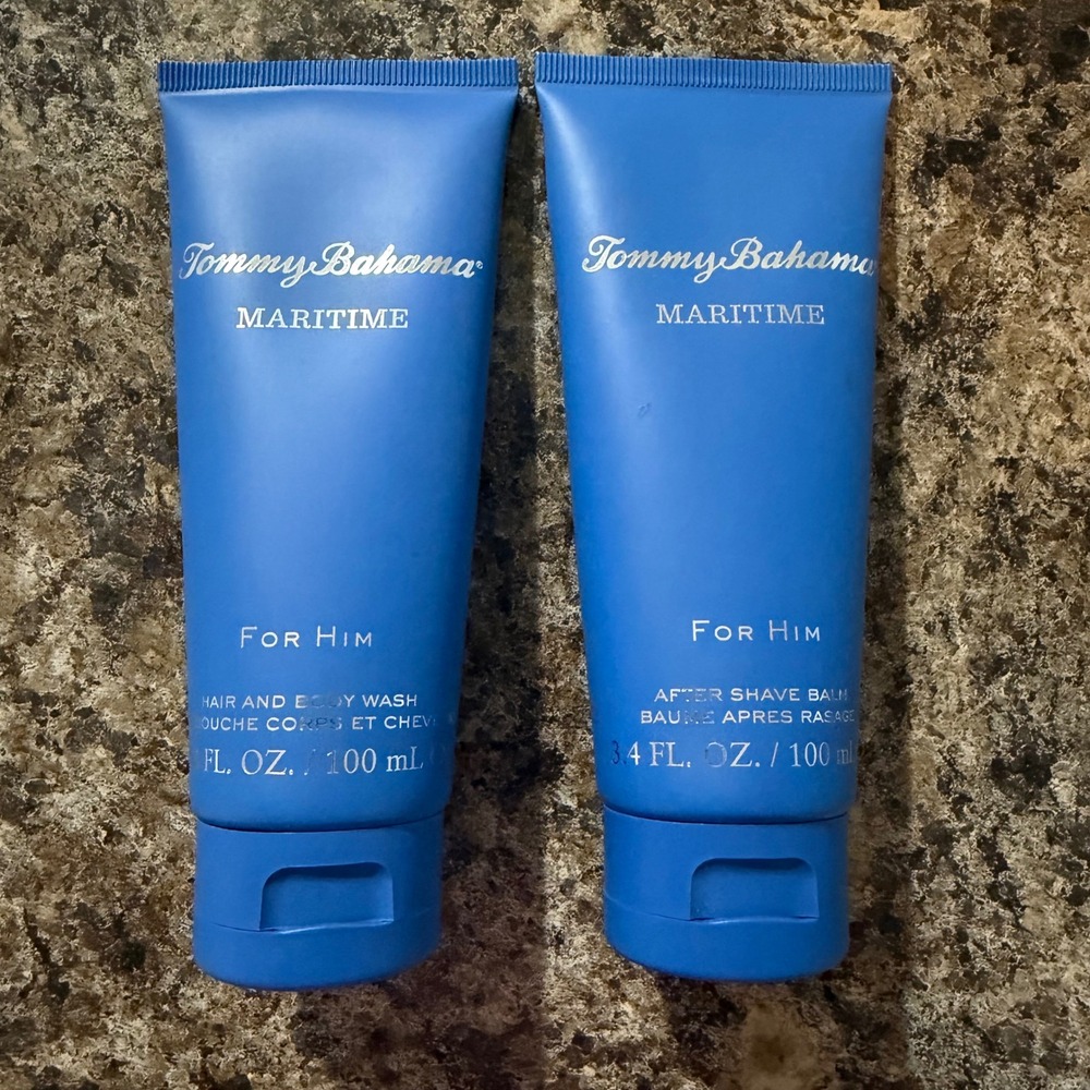 Tommy Bahama Maritime For Him Hair Body Wash and After Shave Balm Set 3.4oz 2pc